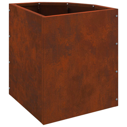 Vaso d'angolo Ruggine 30 x 30 x 35 cm acciaio corten | homemem39