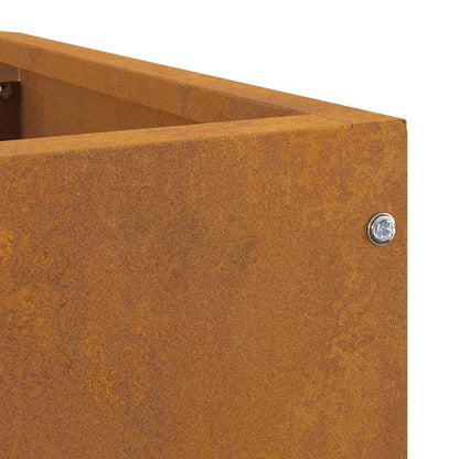 Vaso d'angolo Ruggine 60 x 60 x 50 cm acciaio corten
