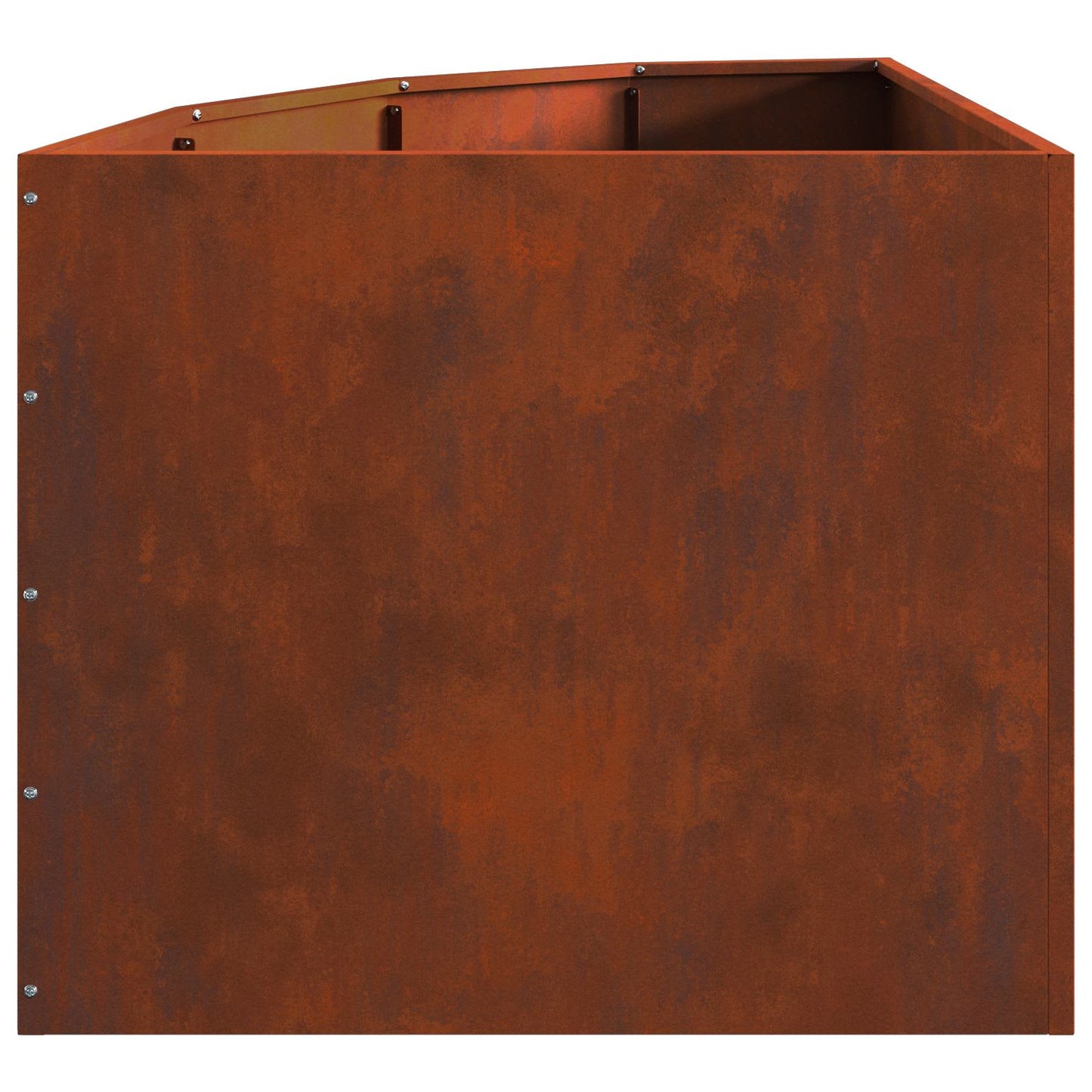 Vaso d'angolo Ruggine 60 x 60 x 50 cm acciaio corten | homemem39