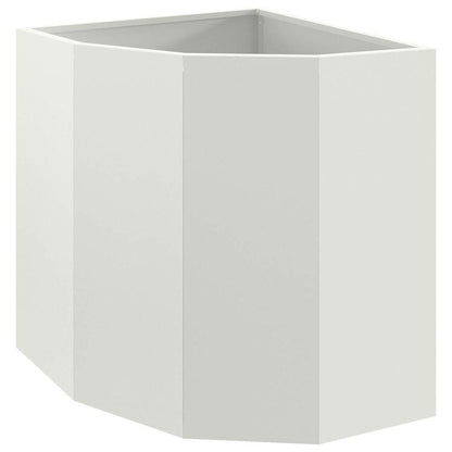 Vaso d'angolo Bianco 45 x 45 x 50 cm Acciaio