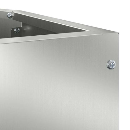 Vaso d'angolo Argento 45 x 45 x 50 cm Acciaio zincato