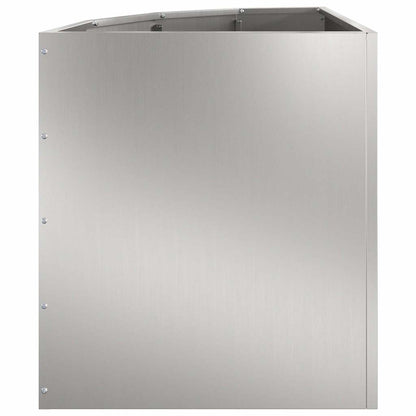 Vaso d'angolo Argento 45 x 45 x 50 cm Acciaio zincato