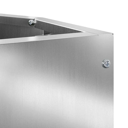 Vaso d'angolo Argento 30 x 30 x 50 cm Acciaio zincato