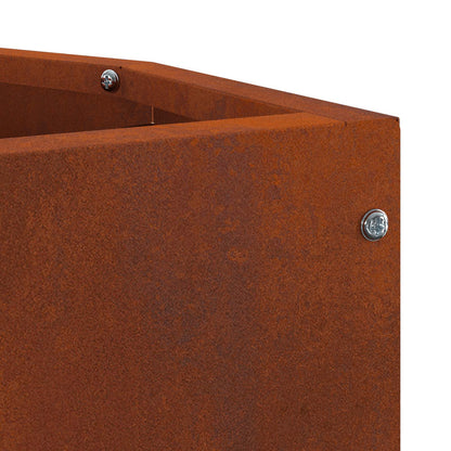 Vaso d'angolo Ruggine 30 x 30 x 50 cm acciaio corten | homemem39