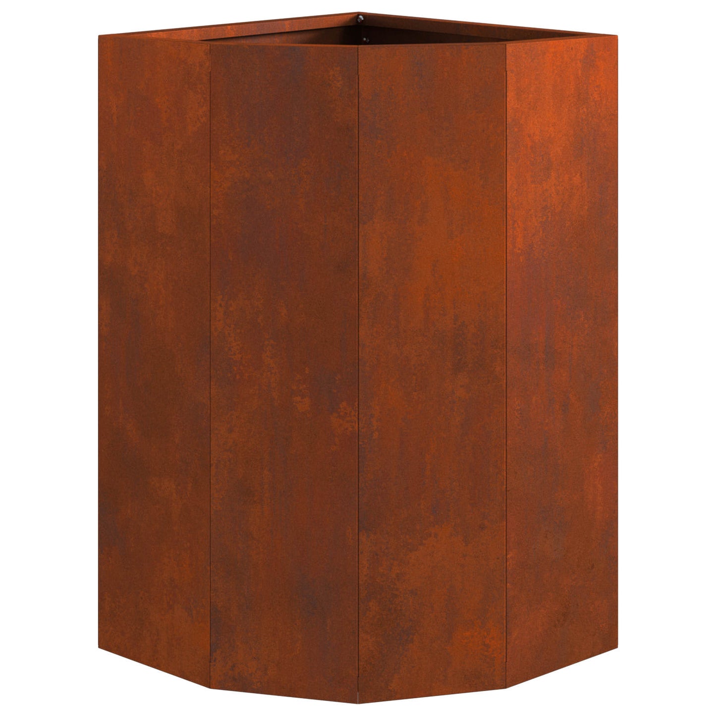 Vaso d'angolo Ruggine 30 x 30 x 50 cm acciaio corten | homemem39