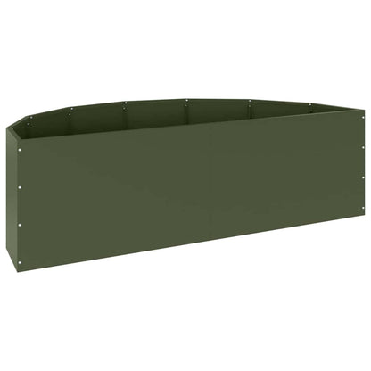 Fioriera Verde oliva 120 x 60 x 35 cm Acciaio