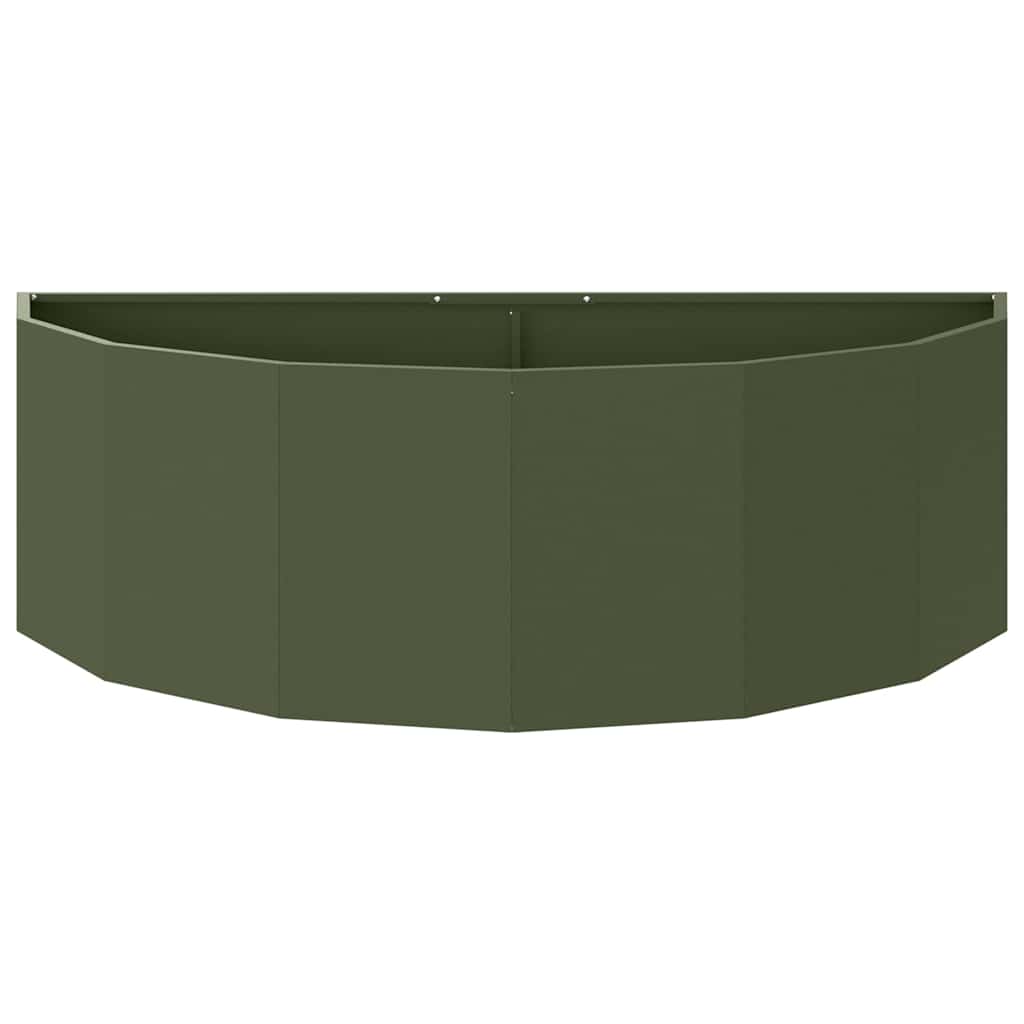 Fioriera Verde oliva 120 x 60 x 35 cm Acciaio