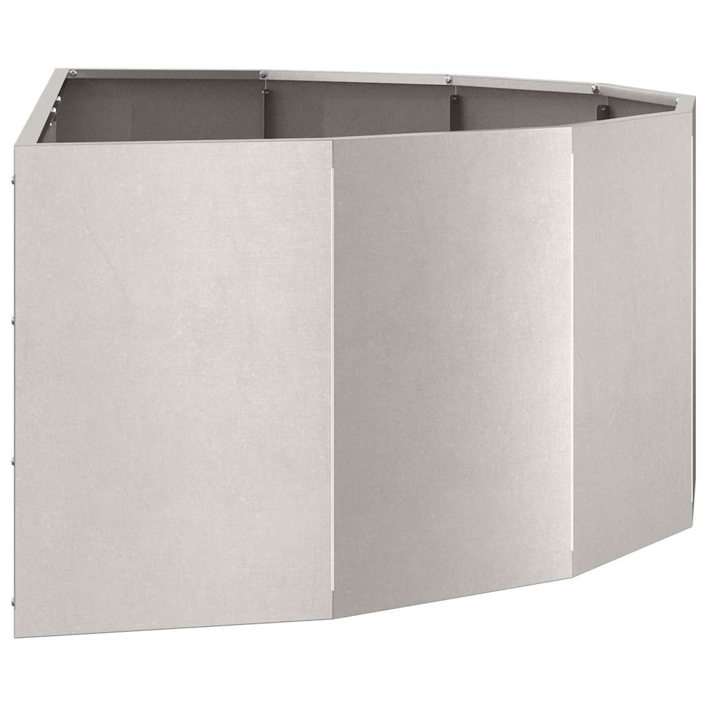 Fioriera Argento 120 x 60 x 35 cm Acciaio inossidabile