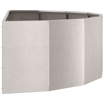 Fioriera Argento 120 x 60 x 35 cm Acciaio inossidabile