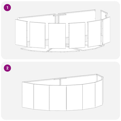 Fioriera Argento 120 x 60 x 35 cm Acciaio zincato