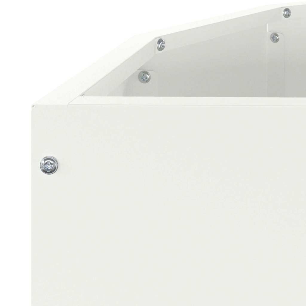 Fioriera Bianco 90 x 45 x 35 cm Acciaio