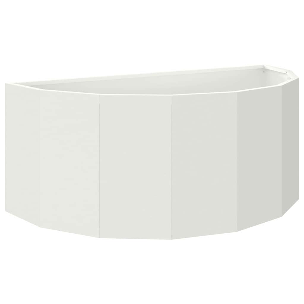 Fioriera Bianco 90 x 45 x 35 cm Acciaio