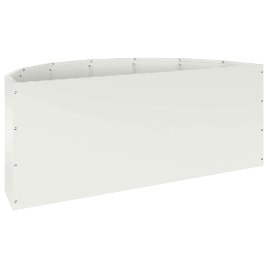 Fioriera Bianco 90 x 45 x 35 cm Acciaio