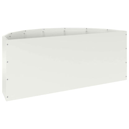 Fioriera Bianco 90 x 45 x 35 cm Acciaio