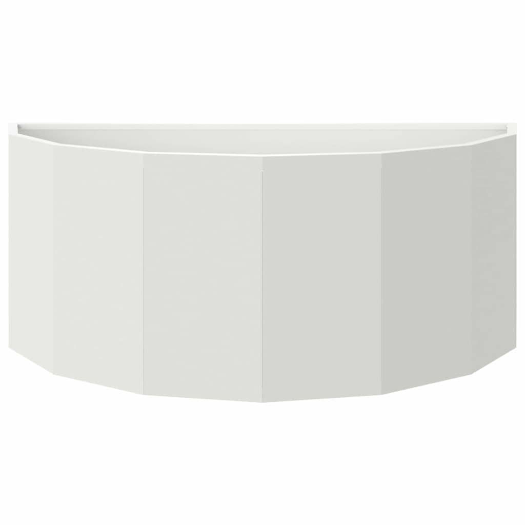 Fioriera Bianco 90 x 45 x 35 cm Acciaio