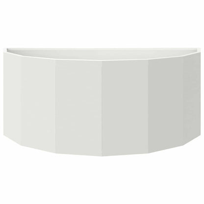 Fioriera Bianco 90 x 45 x 35 cm Acciaio