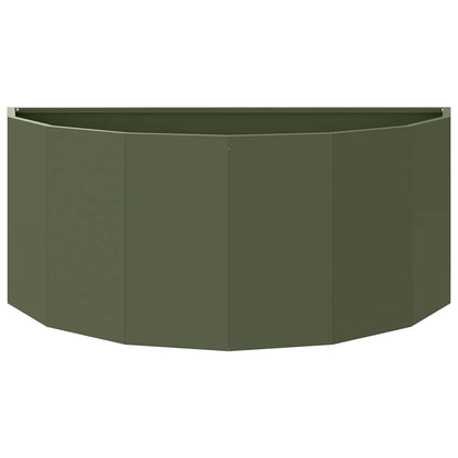 Fioriera Verde oliva 90 x 45 x 35 cm Acciaio