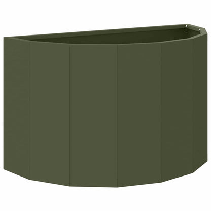 Fioriera Verde oliva 60 x 30 x 35 cm Acciaio