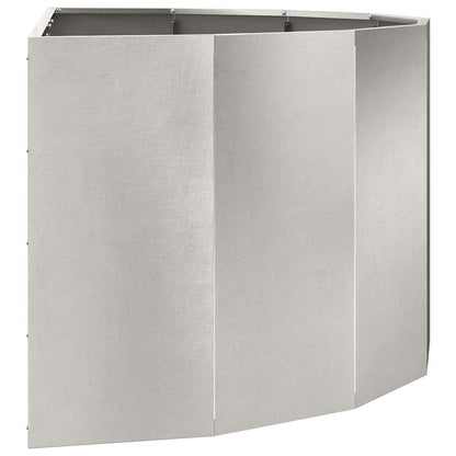 Fioriera Argento 120 x 60 x 50 cm Acciaio inossidabile