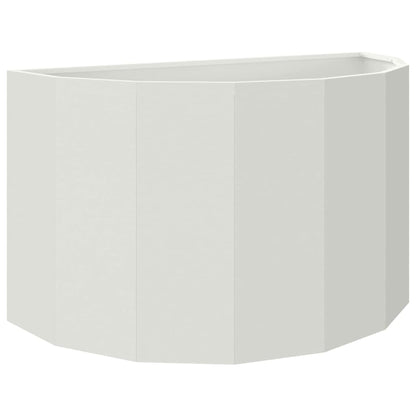 Fioriera Bianco 90 x 45 x 50 cm Acciaio