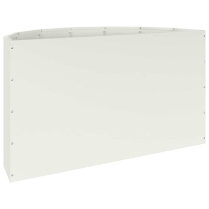 Fioriera Bianco 90 x 45 x 50 cm Acciaio