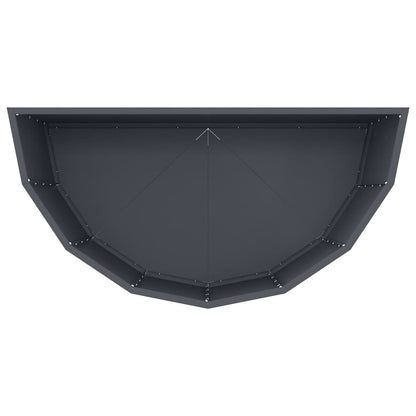 Fioriera Antracite 90 x 45 x 50 cm Acciaio