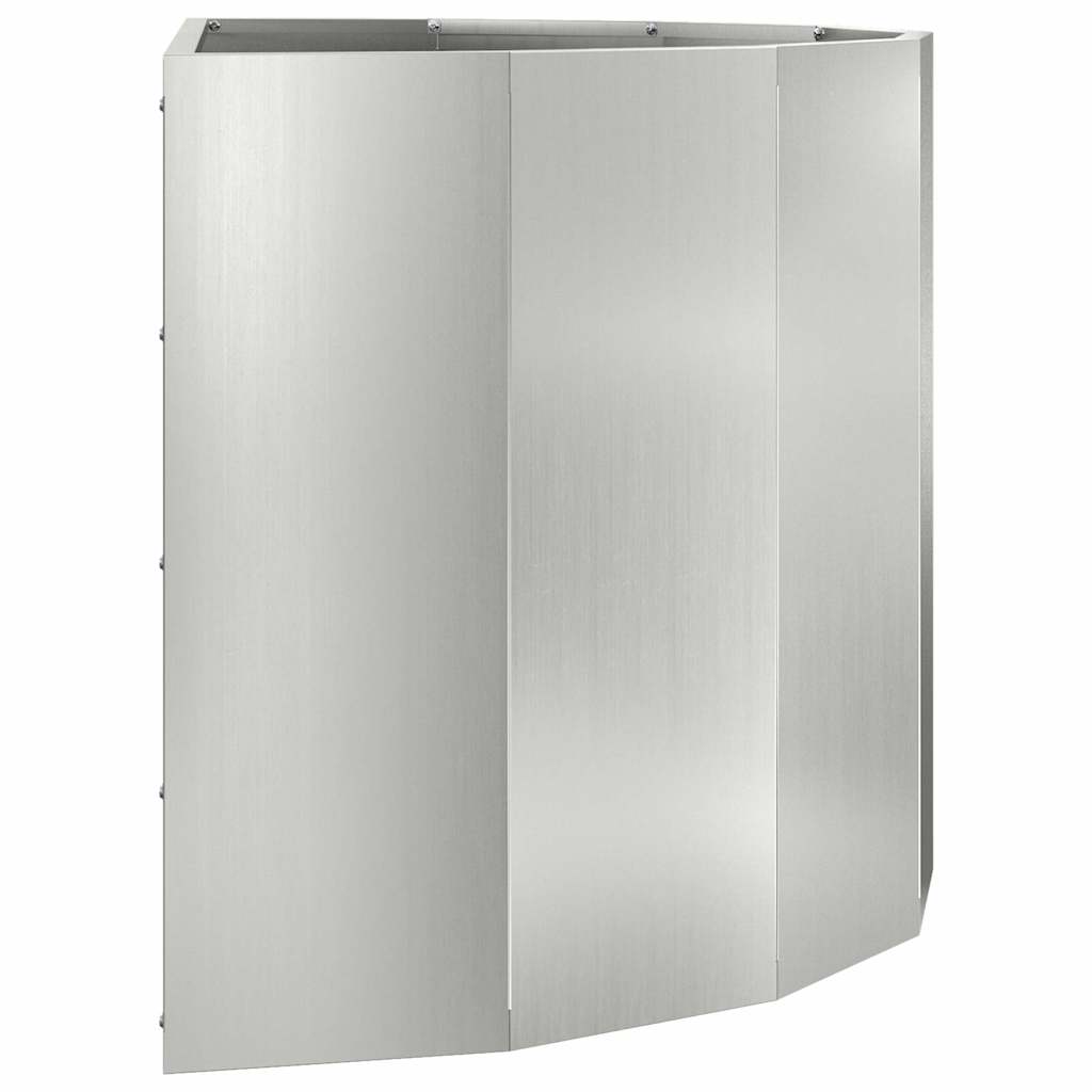 Fioriera Argento 90 x 45 x 50 cm Acciaio zincato