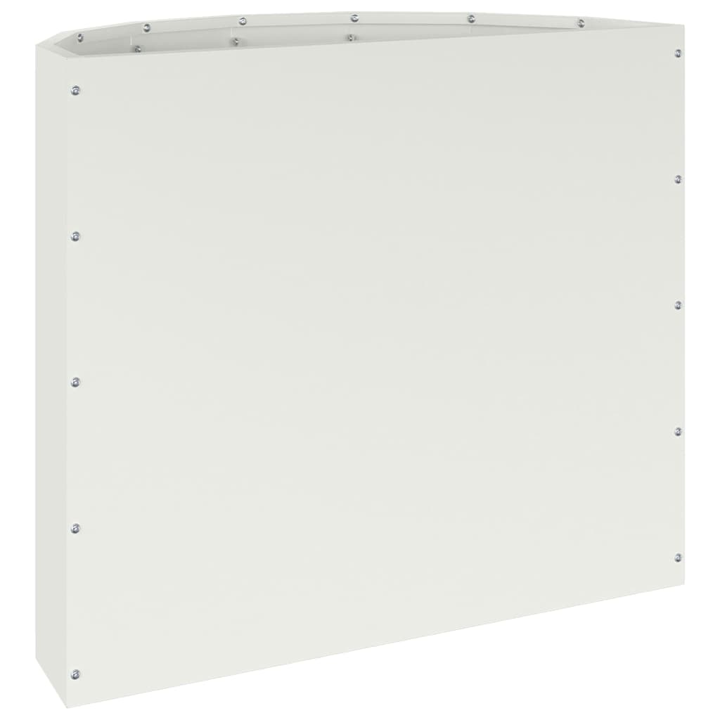 Fioriera Bianco 60 x 30 x 50 cm Acciaio