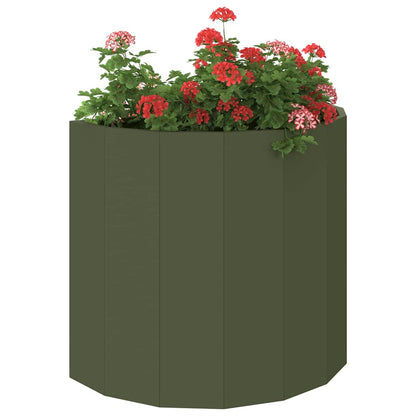 Fioriera Verde oliva 60 x 30 x 50 cm Acciaio