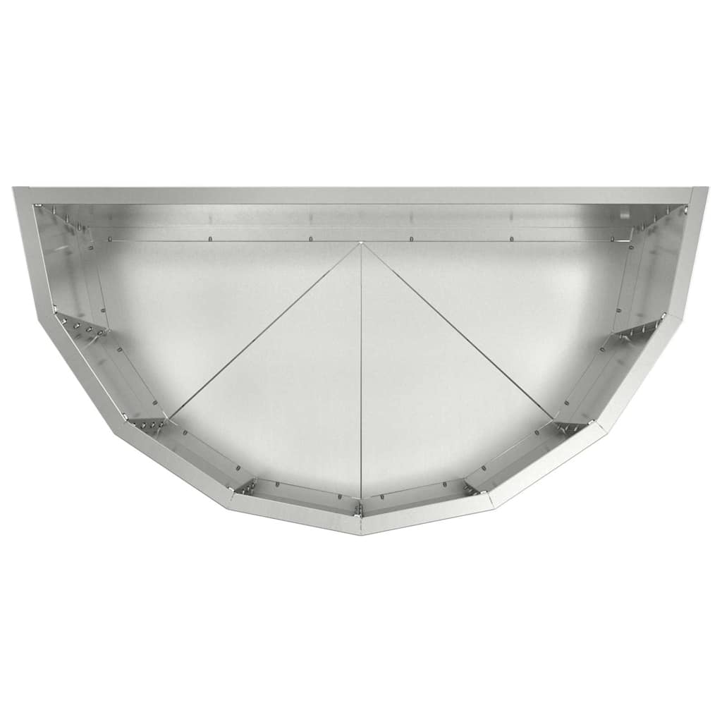 Fioriera Argento 60 x 30 x 50 cm Acciaio zincato