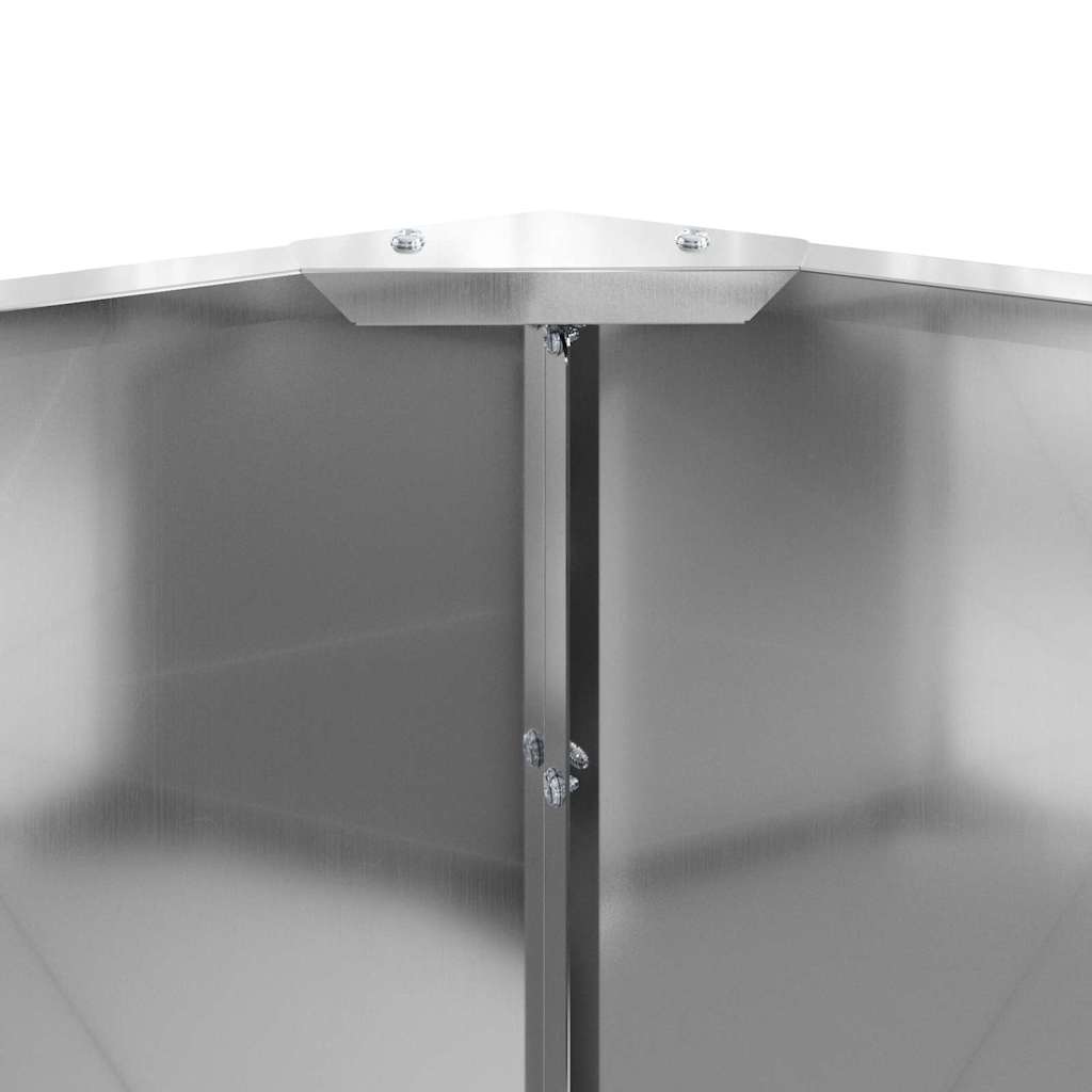 Fioriera Argento 120 x 120 x 35 cm Acciaio zincato