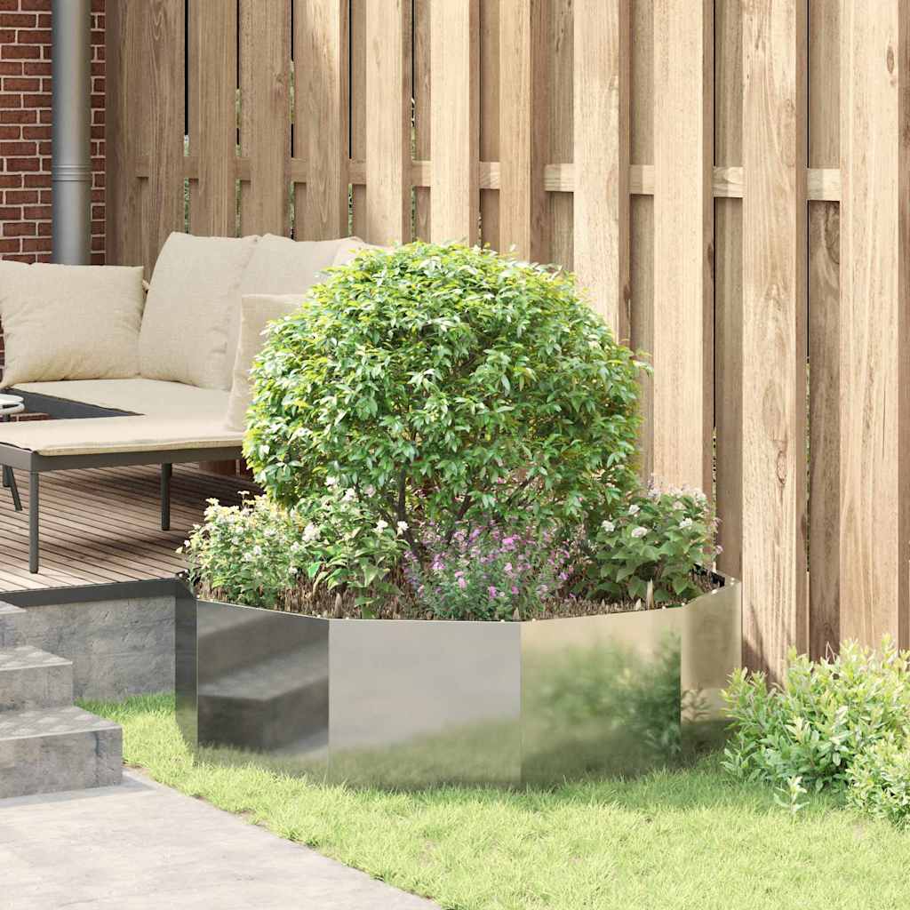 Fioriera Argento 120 x 120 x 35 cm Acciaio zincato