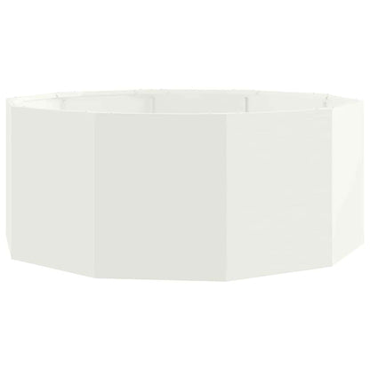 Fioriera Bianco 90 x 90 x 35 cm Acciaio