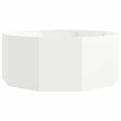 Fioriera Bianco 90 x 90 x 35 cm Acciaio
