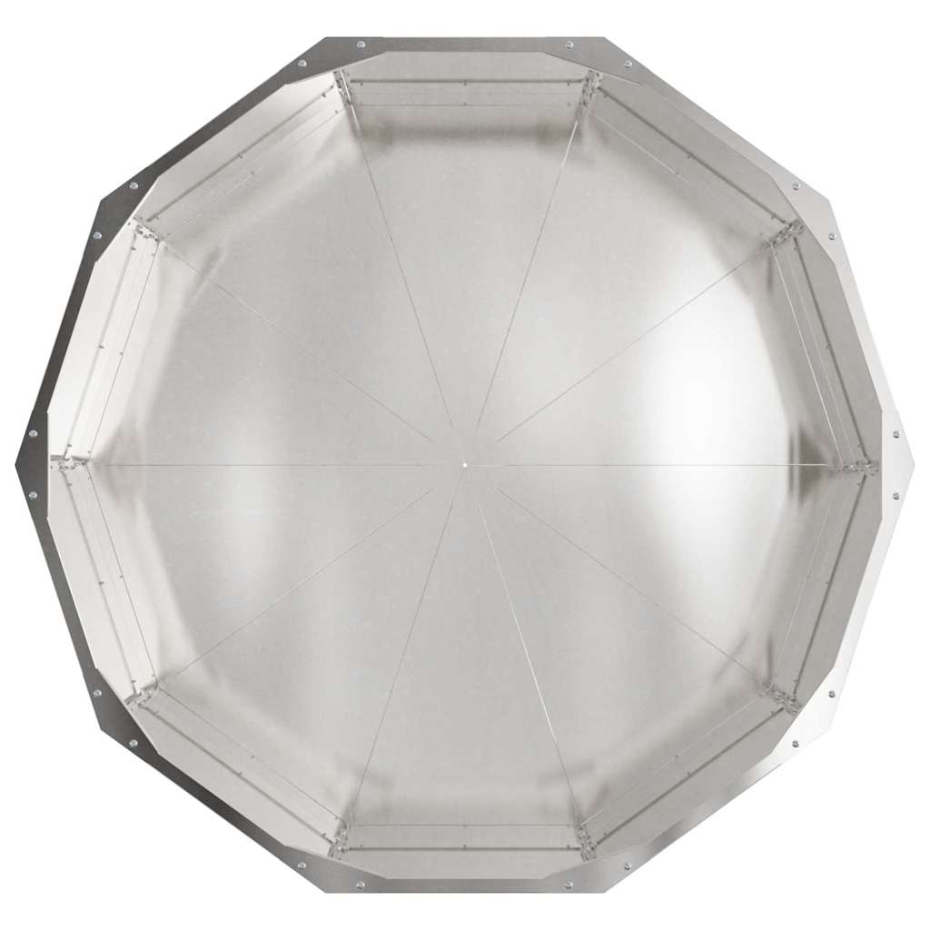 Fioriera Argento 90 x 90 x 35 cm Acciaio inossidabile