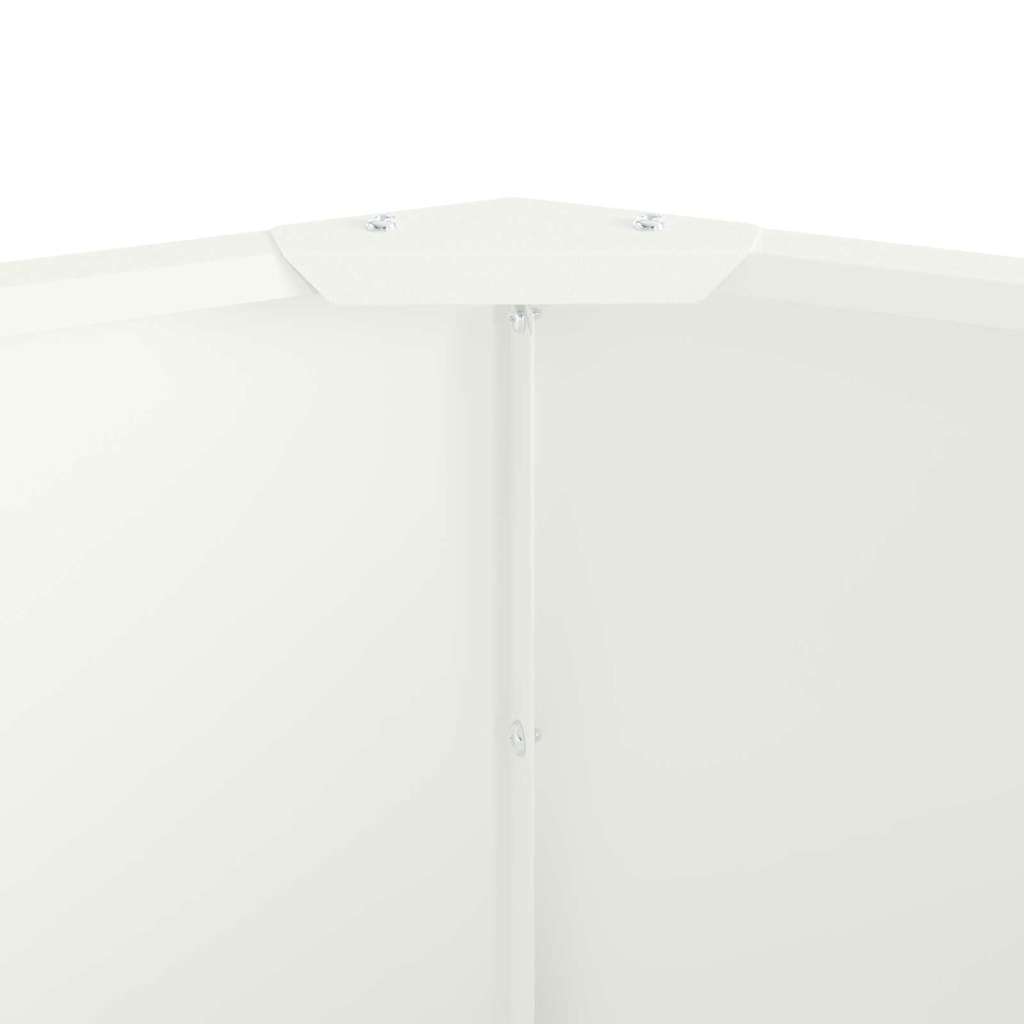 Fioriera Bianco 60 x 60 x 35 cm Acciaio