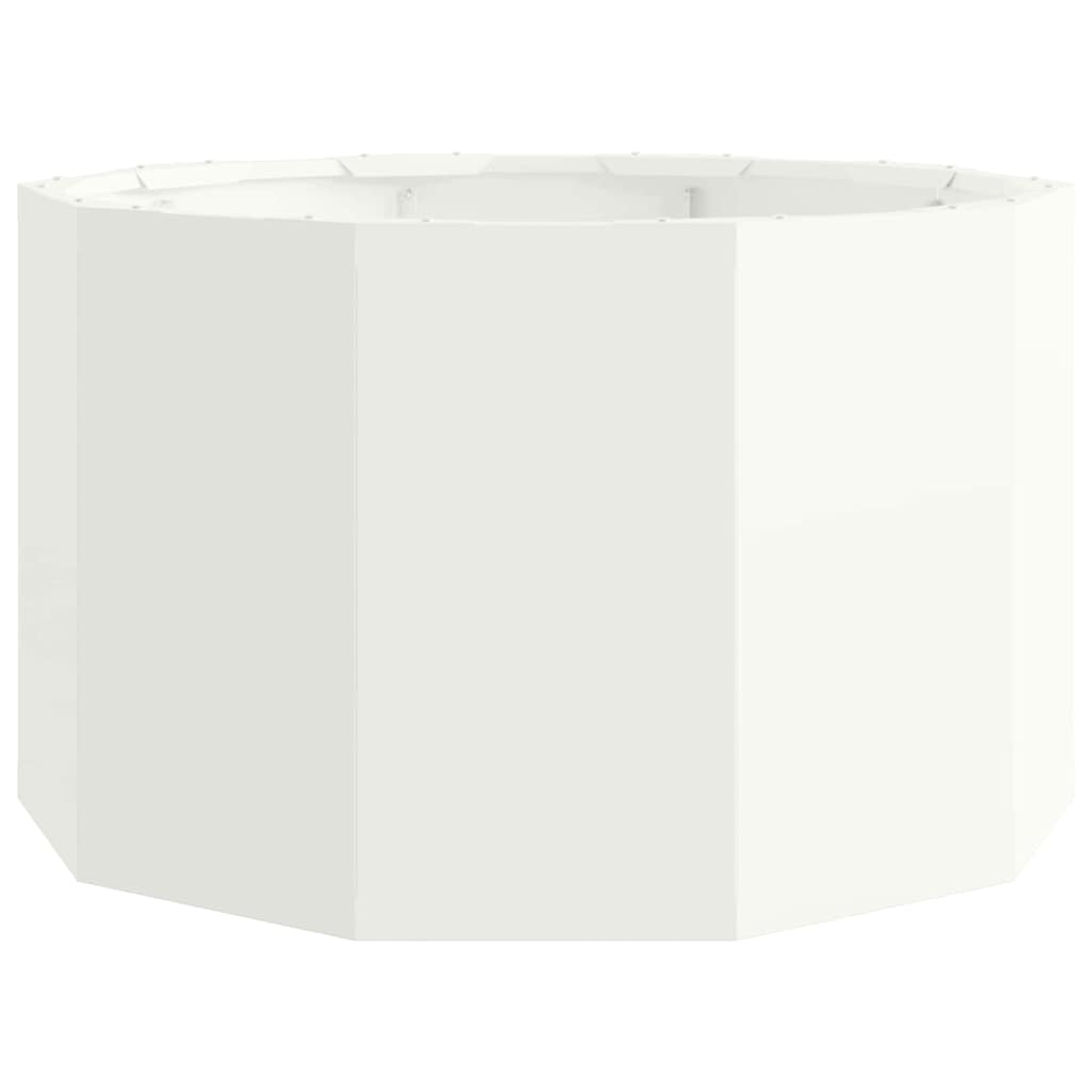 Fioriera Bianco 60 x 60 x 35 cm Acciaio