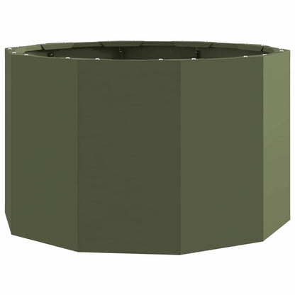 Fioriera Verde oliva 60 x 60 x 35 cm Acciaio