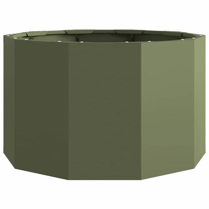 Fioriera Verde oliva 60 x 60 x 35 cm Acciaio