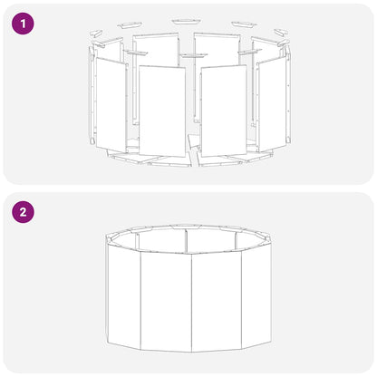 Fioriera Argento 60 x 60 x 35 cm Acciaio inossidabile