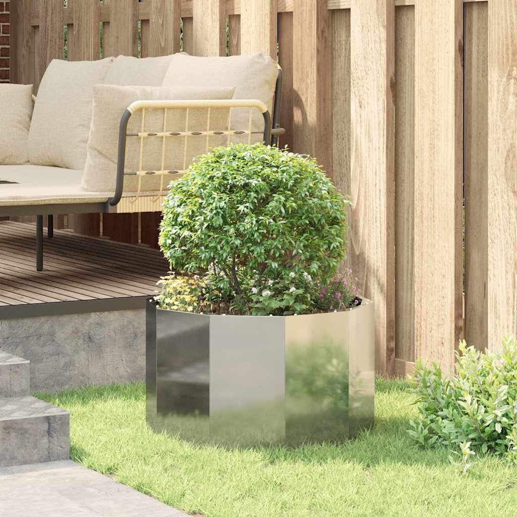 Fioriera Argento 60 x 60 x 35 cm Acciaio zincato