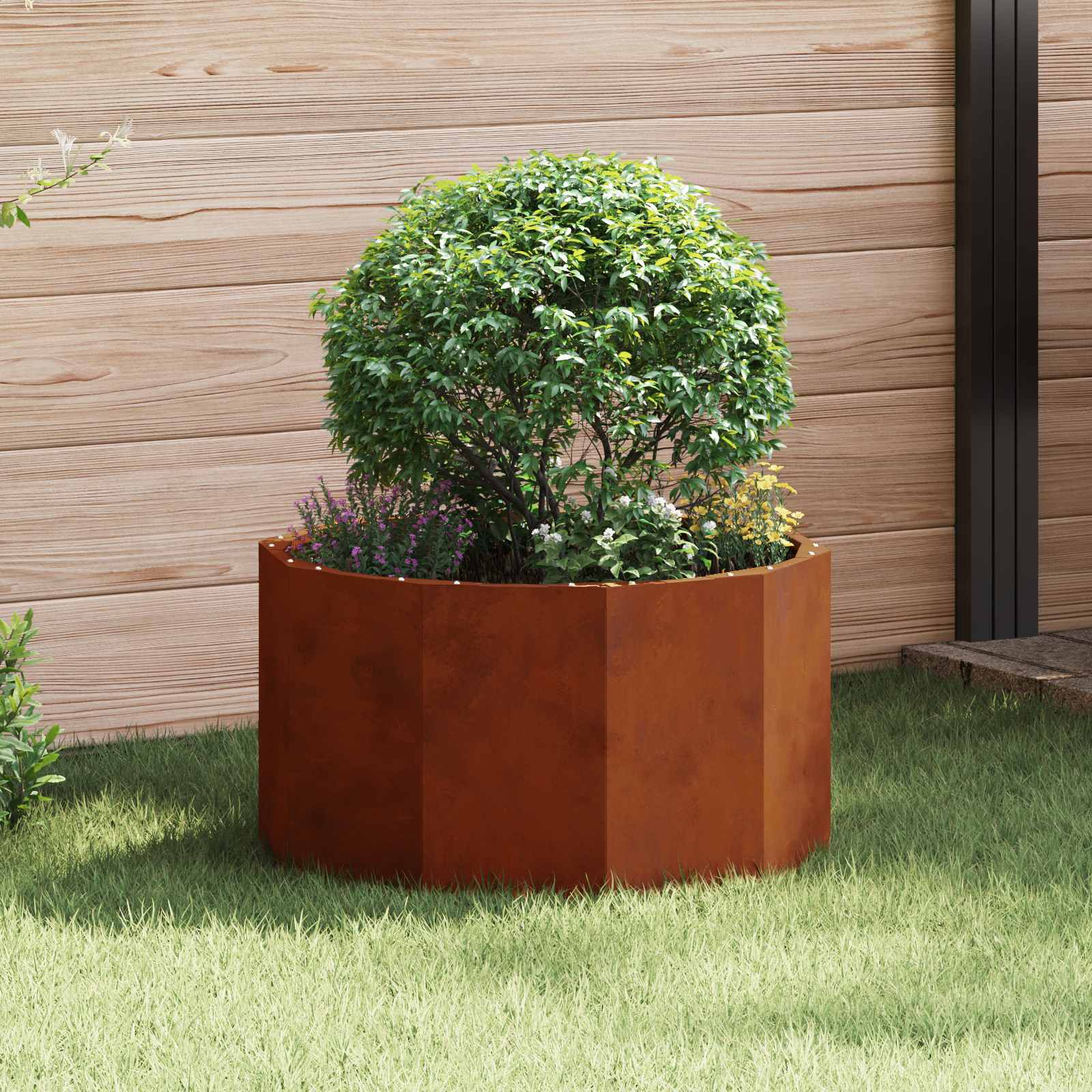 Fioriera Ruggine 60 x 60 x 35 cm | homemem39
