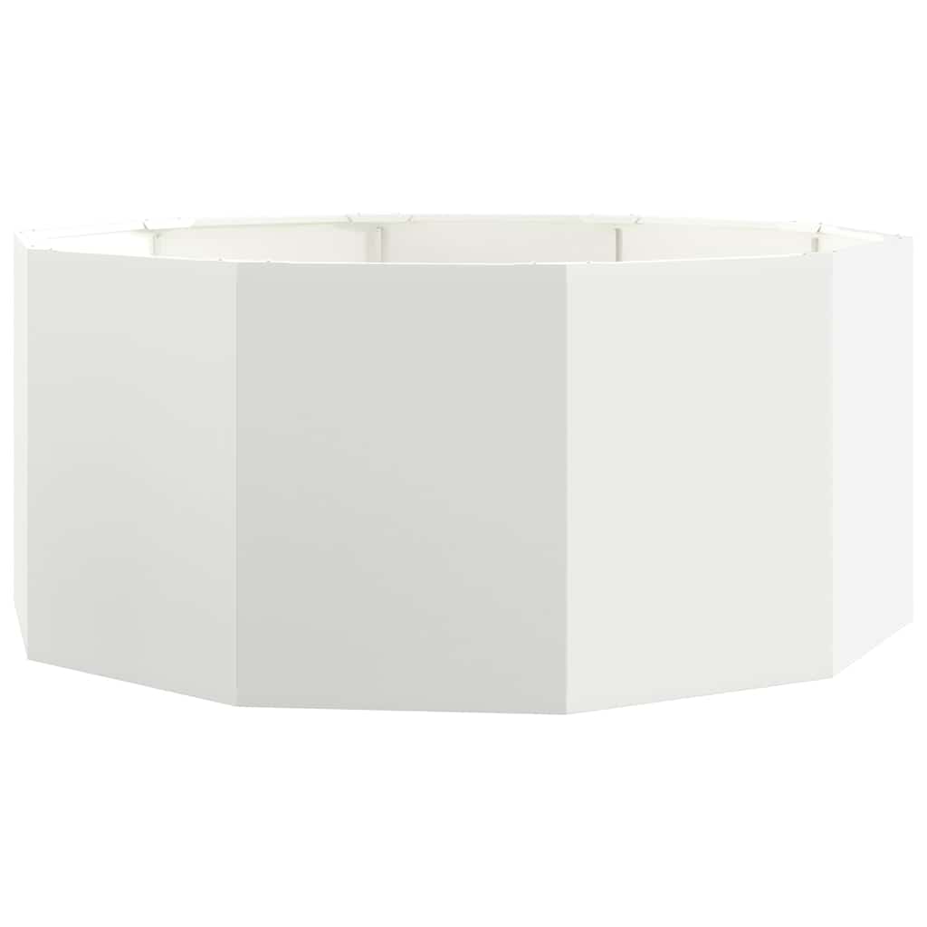 Fioriera Bianco 120 x 120 x 50 cm Acciaio