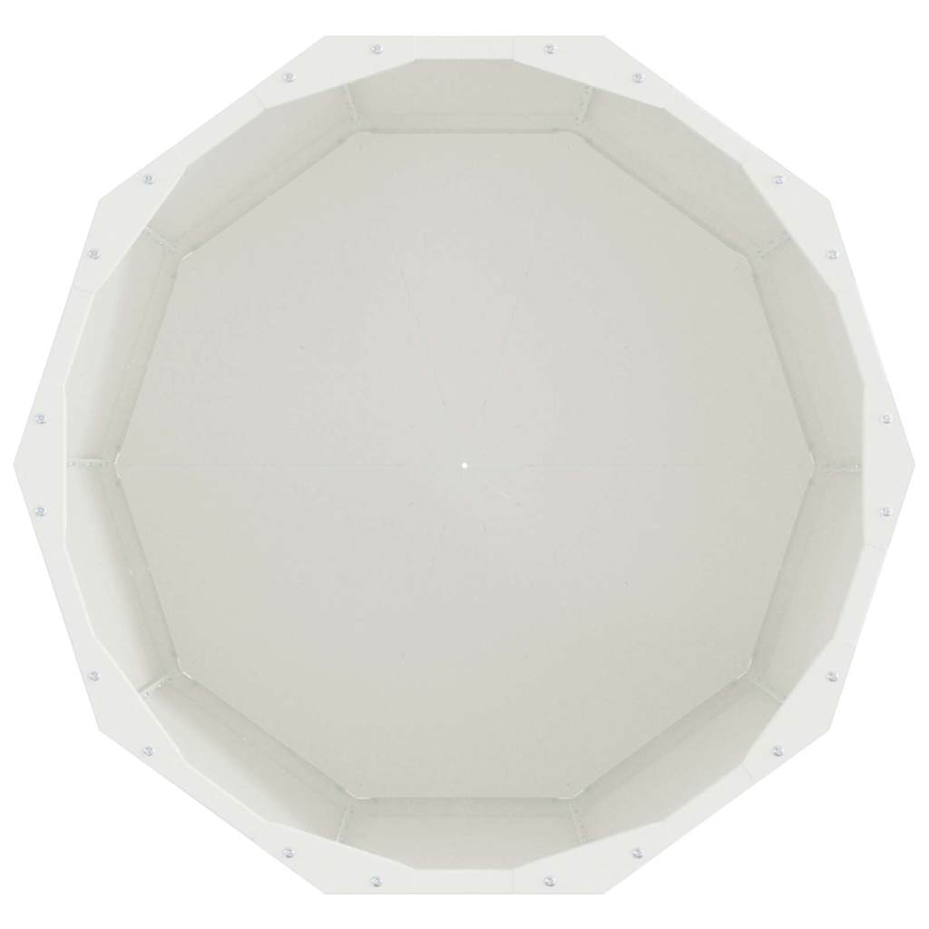 Fioriera Bianco 60 x 60 x 50 cm Acciaio