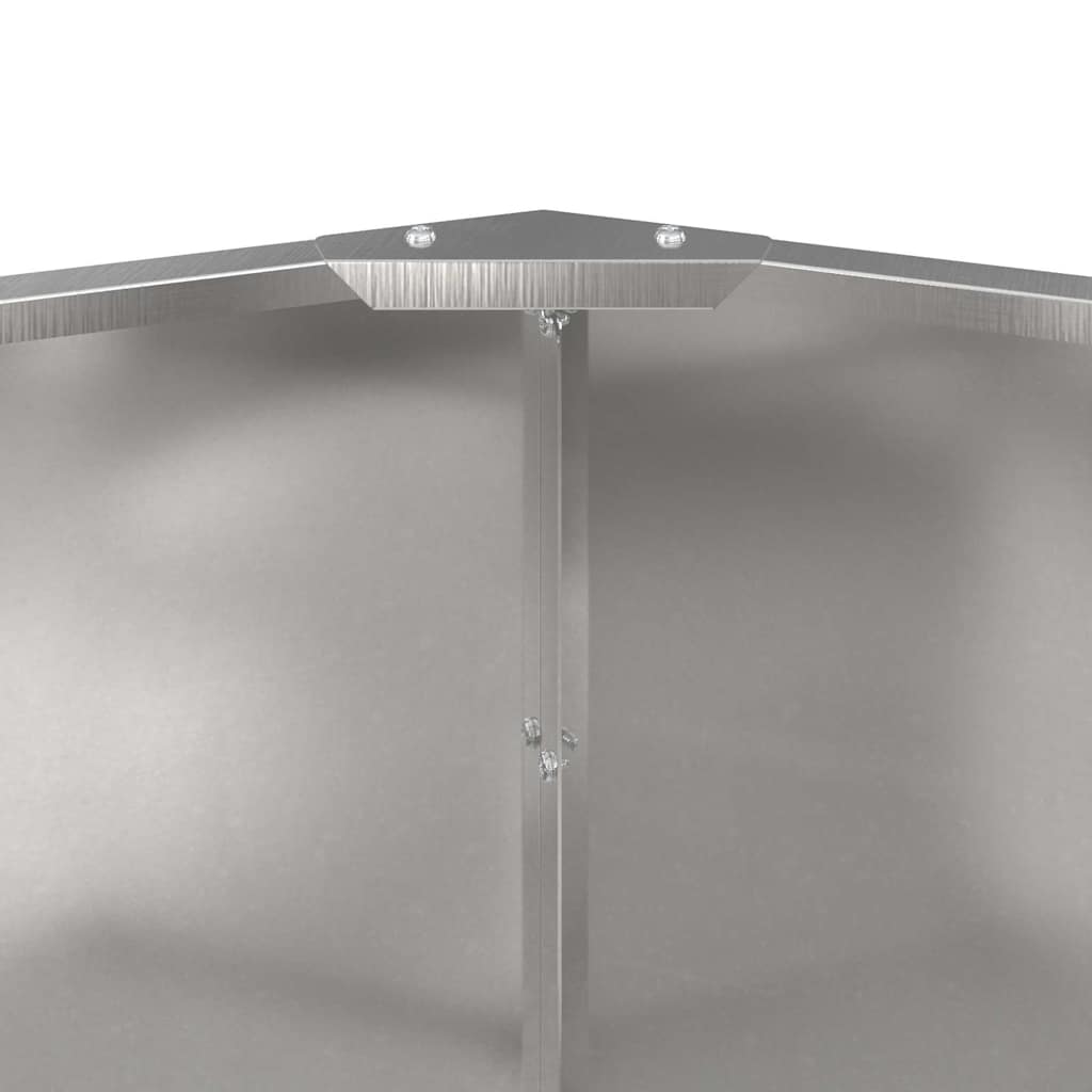 Fioriera Argento 60 x 60 x 50 cm Acciaio inossidabile