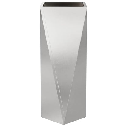 Fioriera Argento 30 x 30 x 75 cm Acciaio inossidabile