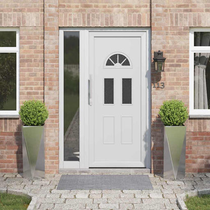 Fioriera 2 pcs Argento 30 x 30 x 75 cm Acciaio inossidabile