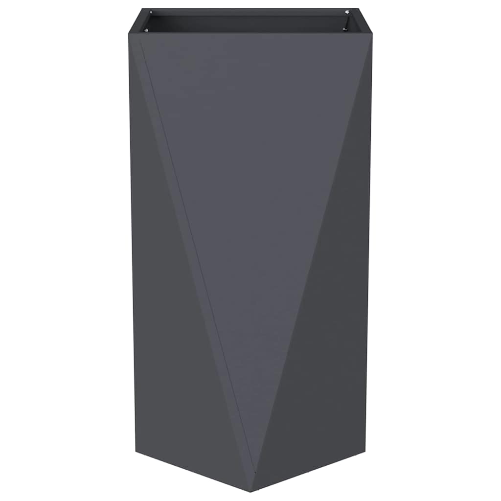 Fioriera Antracite 40 x 40 x 75 cm Acciaio