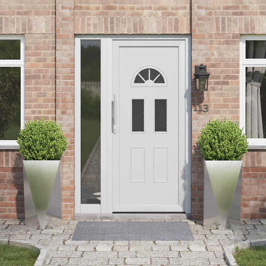 Fioriera 2 pcs Argento 40 x 40 x 75 cm Acciaio inossidabile