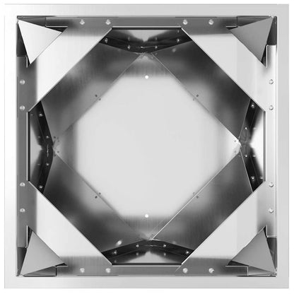 Fioriera Argento 40 x 40 x 75 cm Acciaio zincato